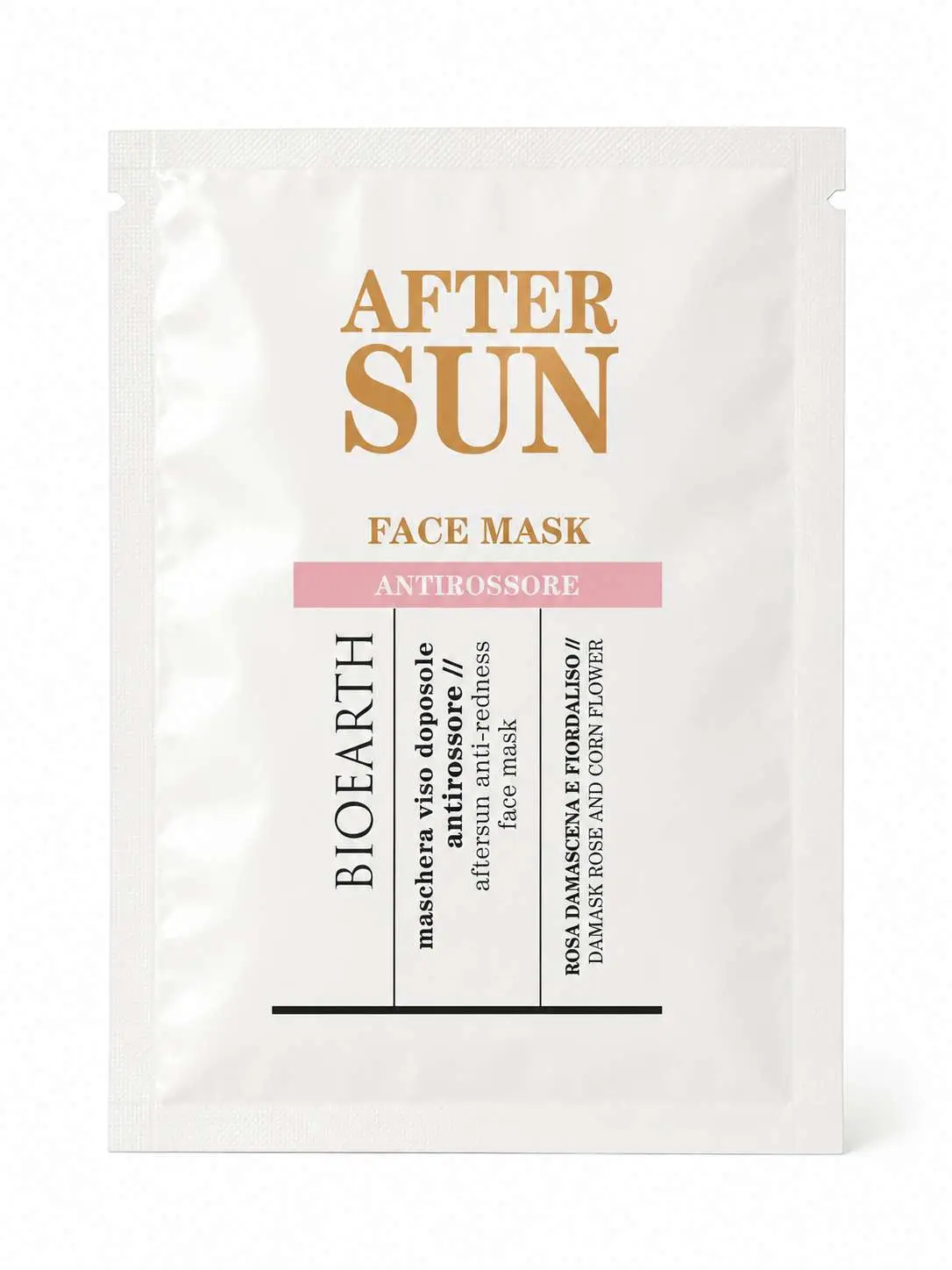 Bioearth After Sun Face Mask Antirossore