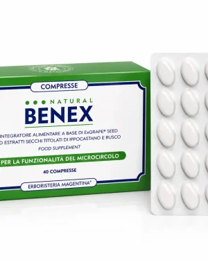 Erboristeria Magentina Natural Benex Integratore Microcircolo 40 Compresse